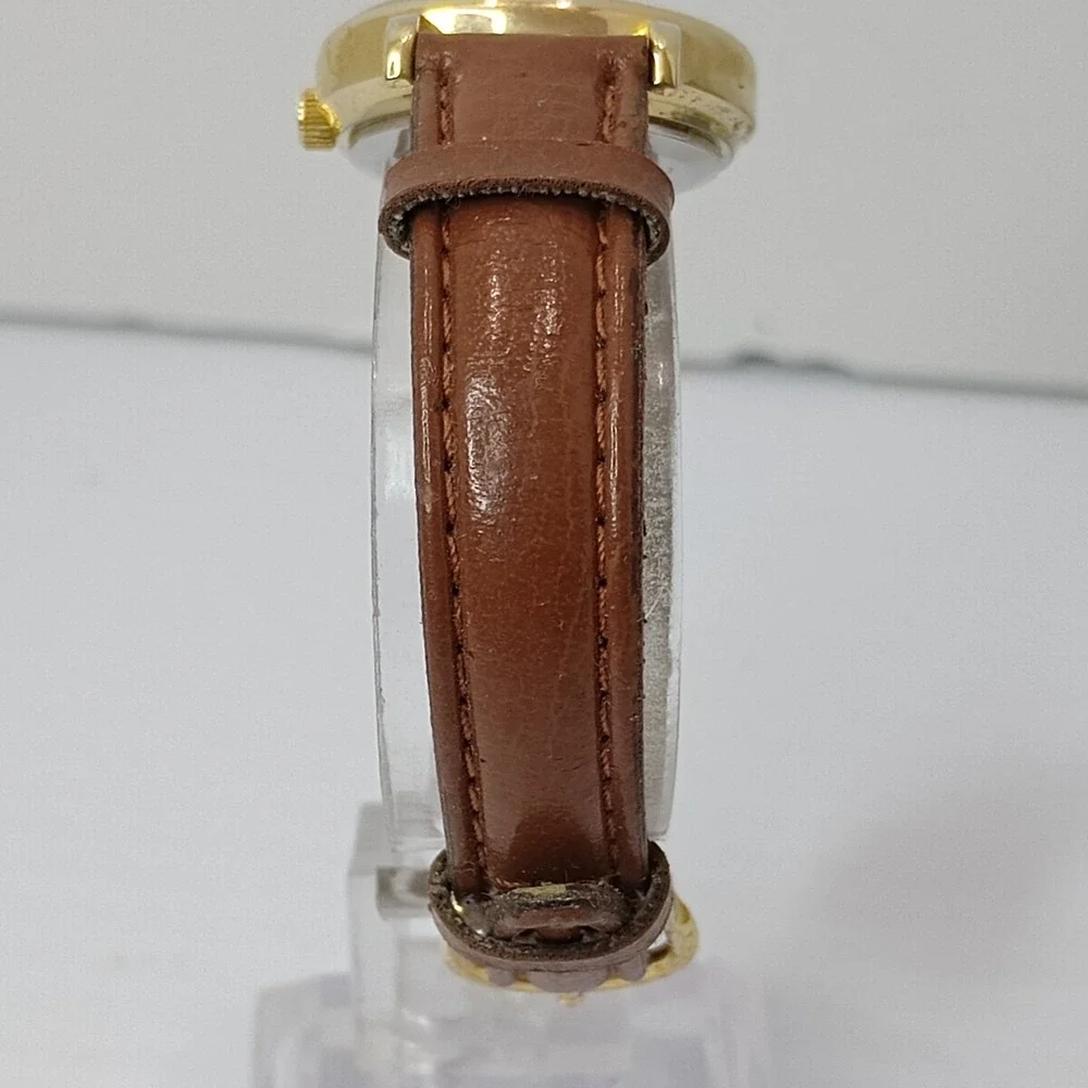 Disney Tinker‎ Bell Floating Rhinestones Gold Tone Quartz Time Works New Battery